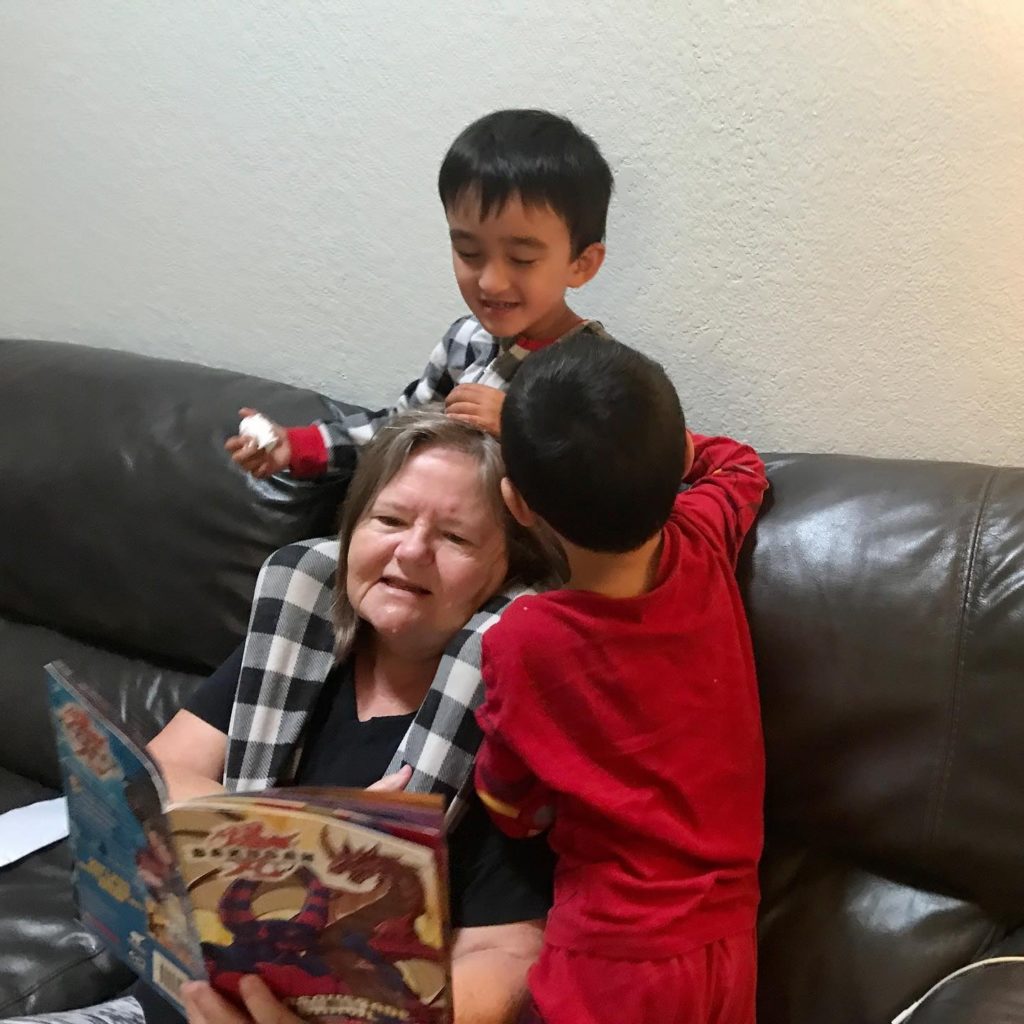 Me with grandkids