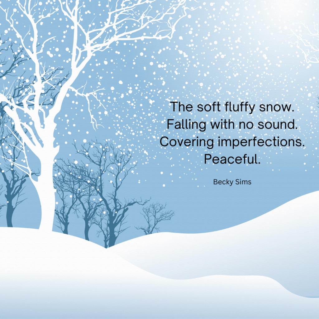 Poetry about snow that invites us to forgive and experience the peace forgiveness brings